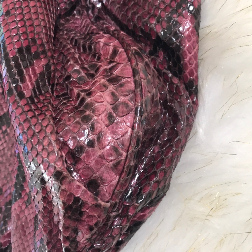 Vintage Authentic % Gucci Purple Python Hysteria … - image 7